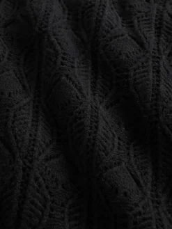 CashSoft Pointelle Turtleneck Sweater Dress