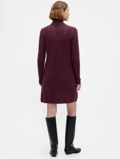 CashSoft Pointelle Turtleneck Sweater Dress
