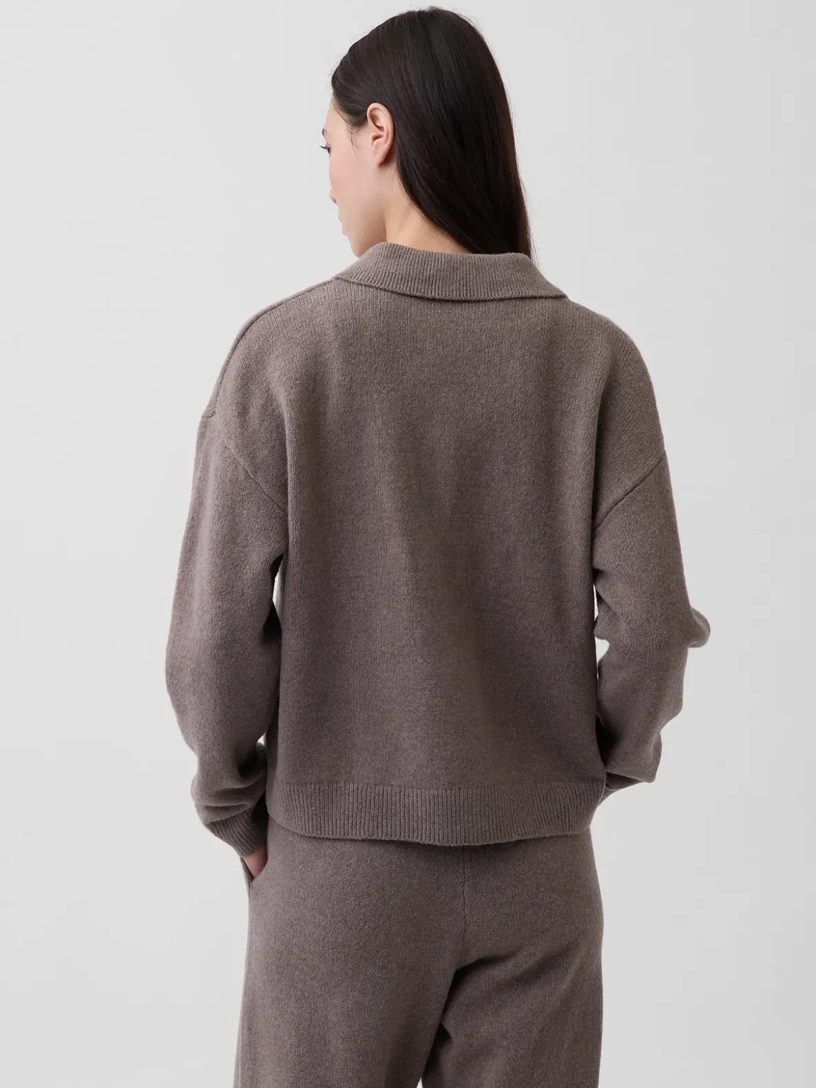 CashSoft Relaxed Polo Sweater