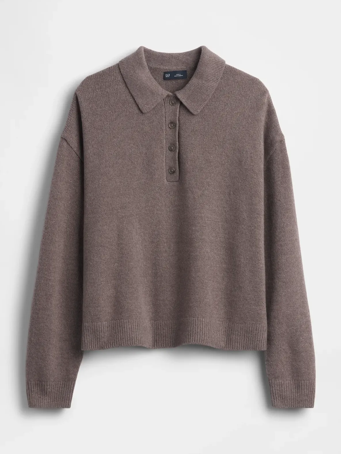 CashSoft Relaxed Polo Sweater