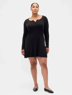 CashSoft Rib Mini Sweater Dress