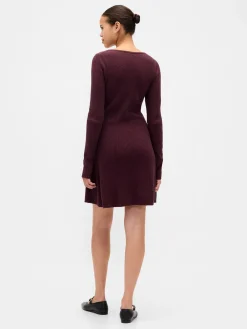 CashSoft Rib Mini Sweater Dress