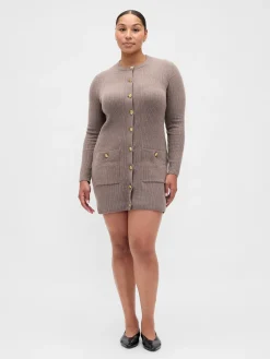 CashSoft Rib Pocket Mini Sweater Dress