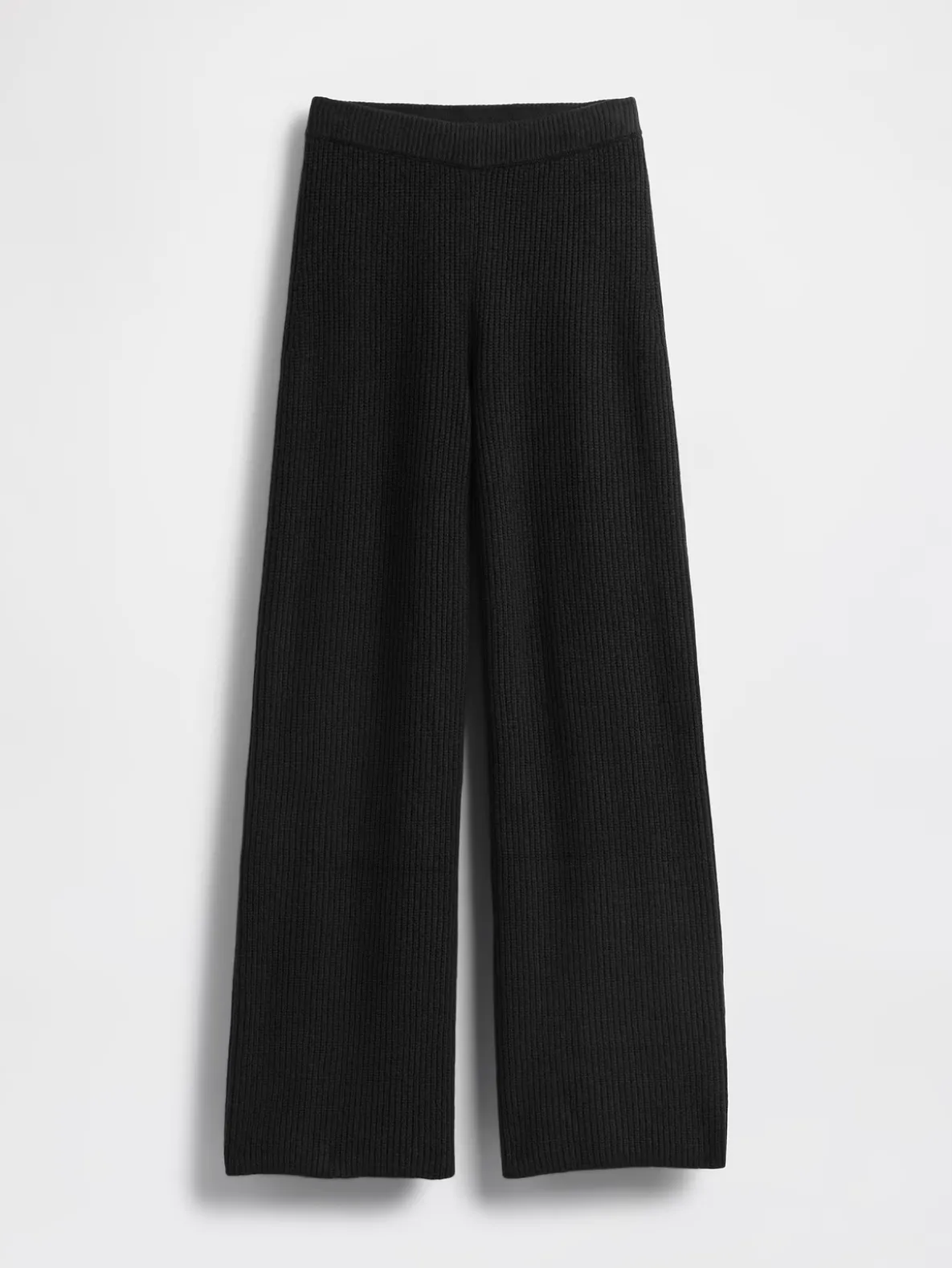 CashSoft Shaker-Stitch Sweater Pants