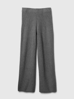 CashSoft Shaker-Stitch Sweater Pants