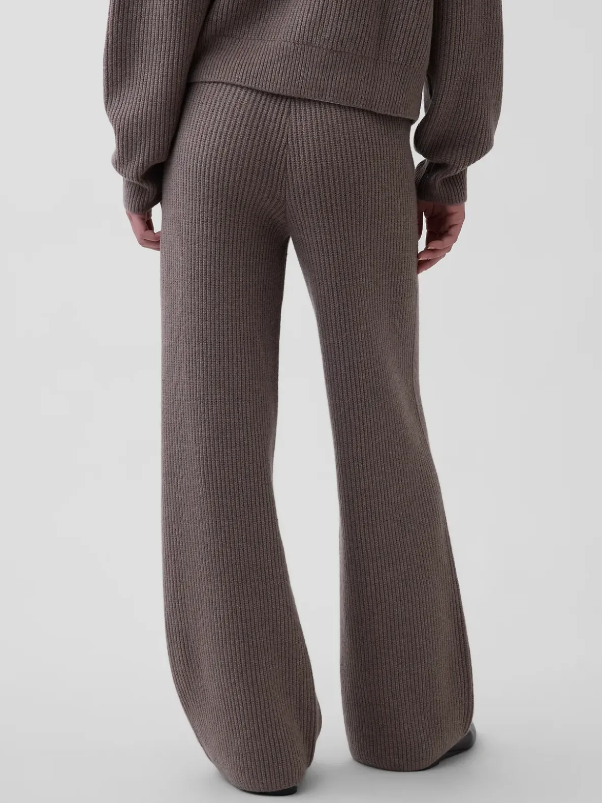 CashSoft Shaker-Stitch Sweater Pants