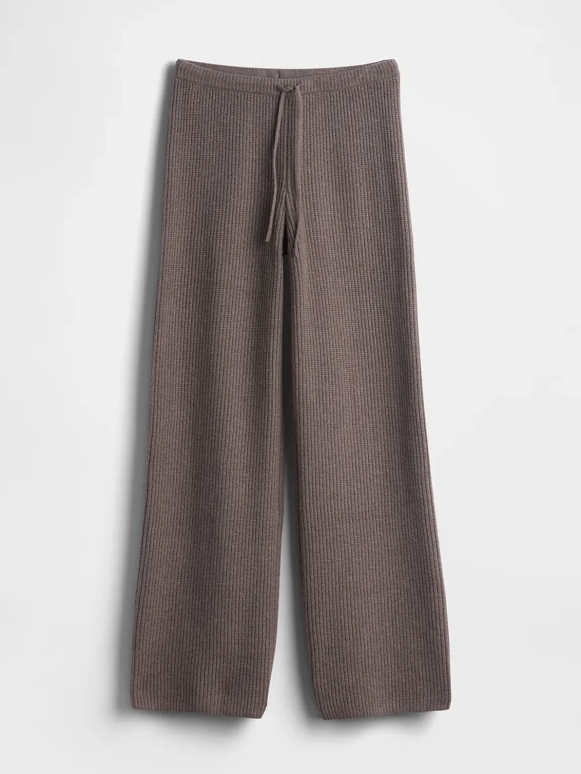 CashSoft Shaker-Stitch Sweater Pants