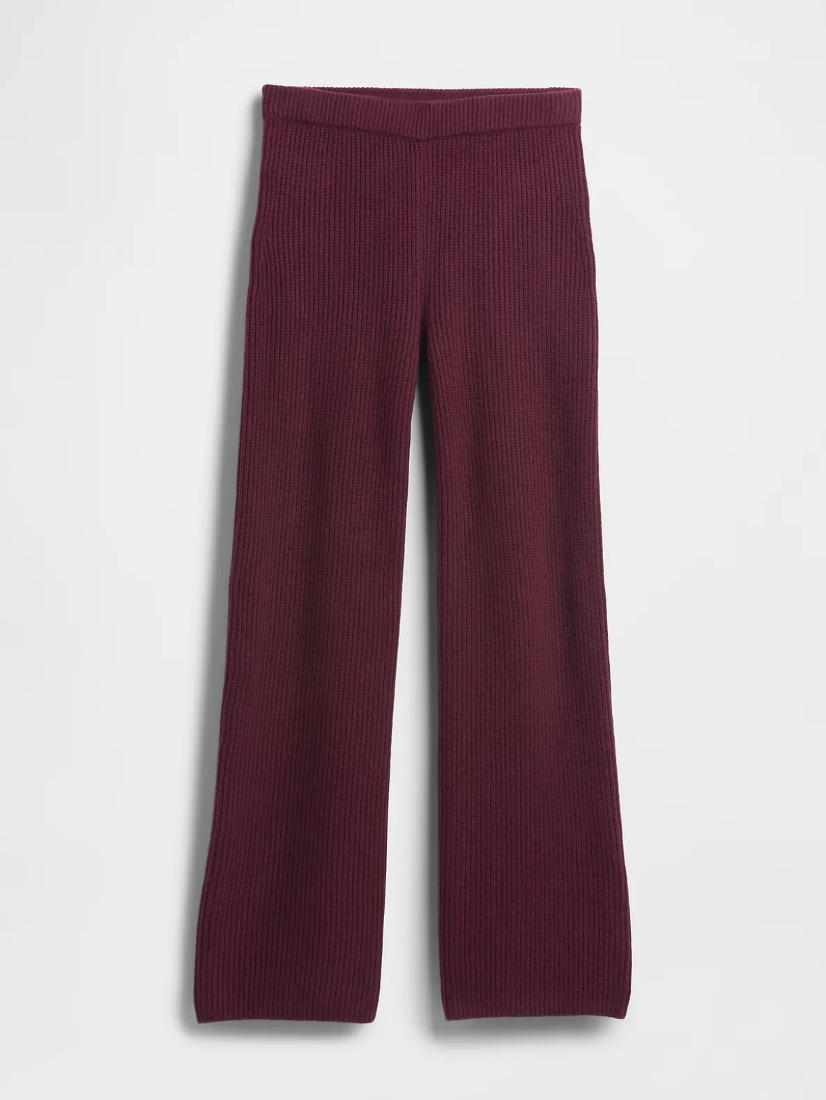 CashSoft Shaker-Stitch Sweater Pants