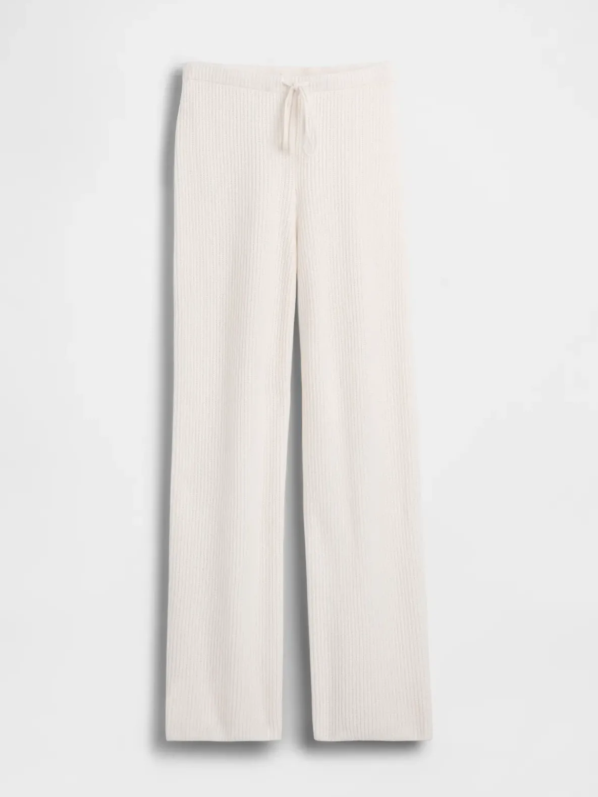CashSoft Shaker-Stitch Sweater Pants