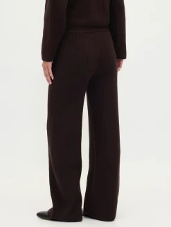 CashSoft Shaker-Stitch Sweater Pants