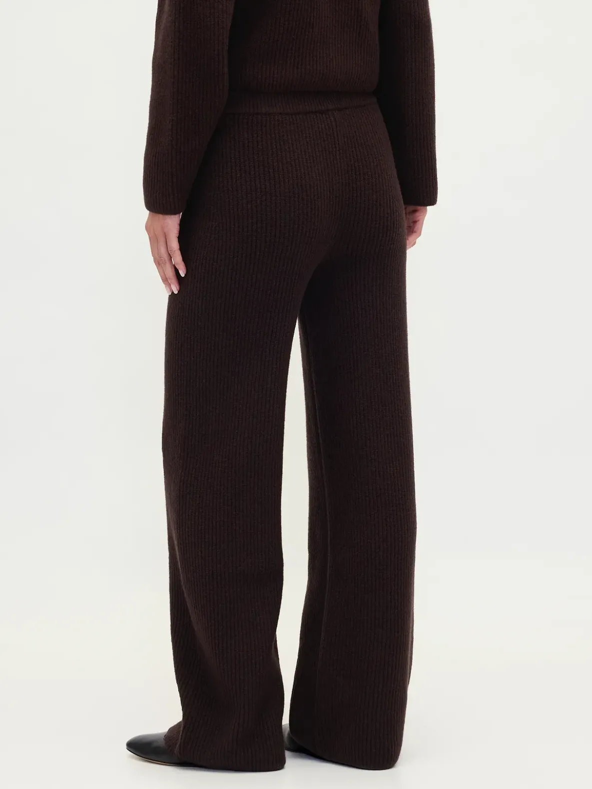 CashSoft Shaker-Stitch Sweater Pants