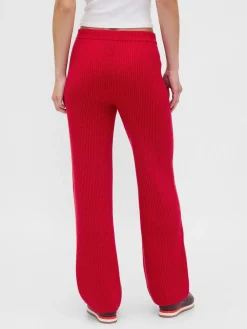 CashSoft Shaker-Stitch Sweater Pants