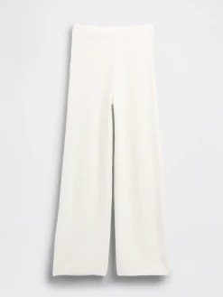 CashSoft Shaker-Stitch Sweater Pants