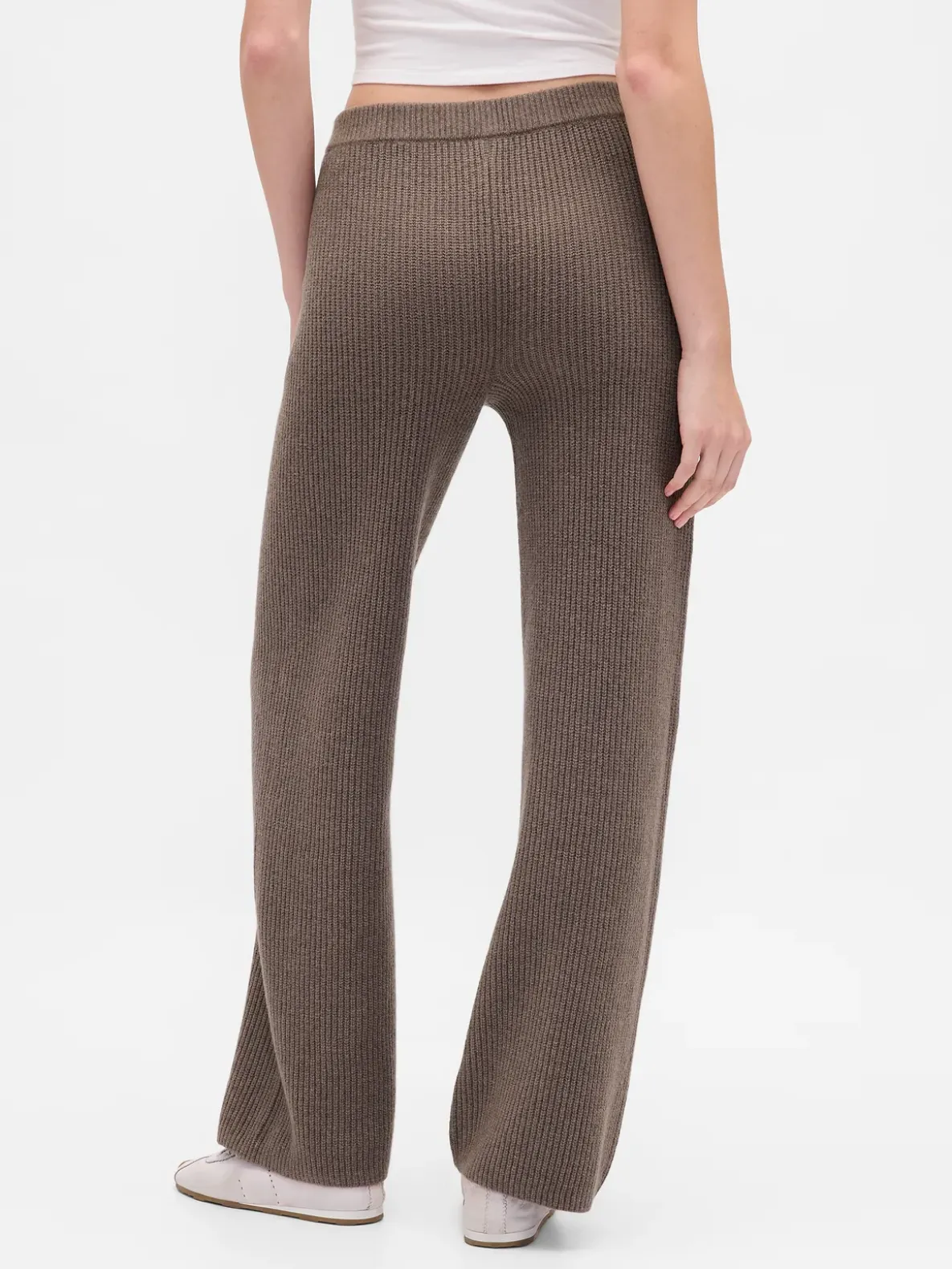 CashSoft Shaker-Stitch Sweater Pants