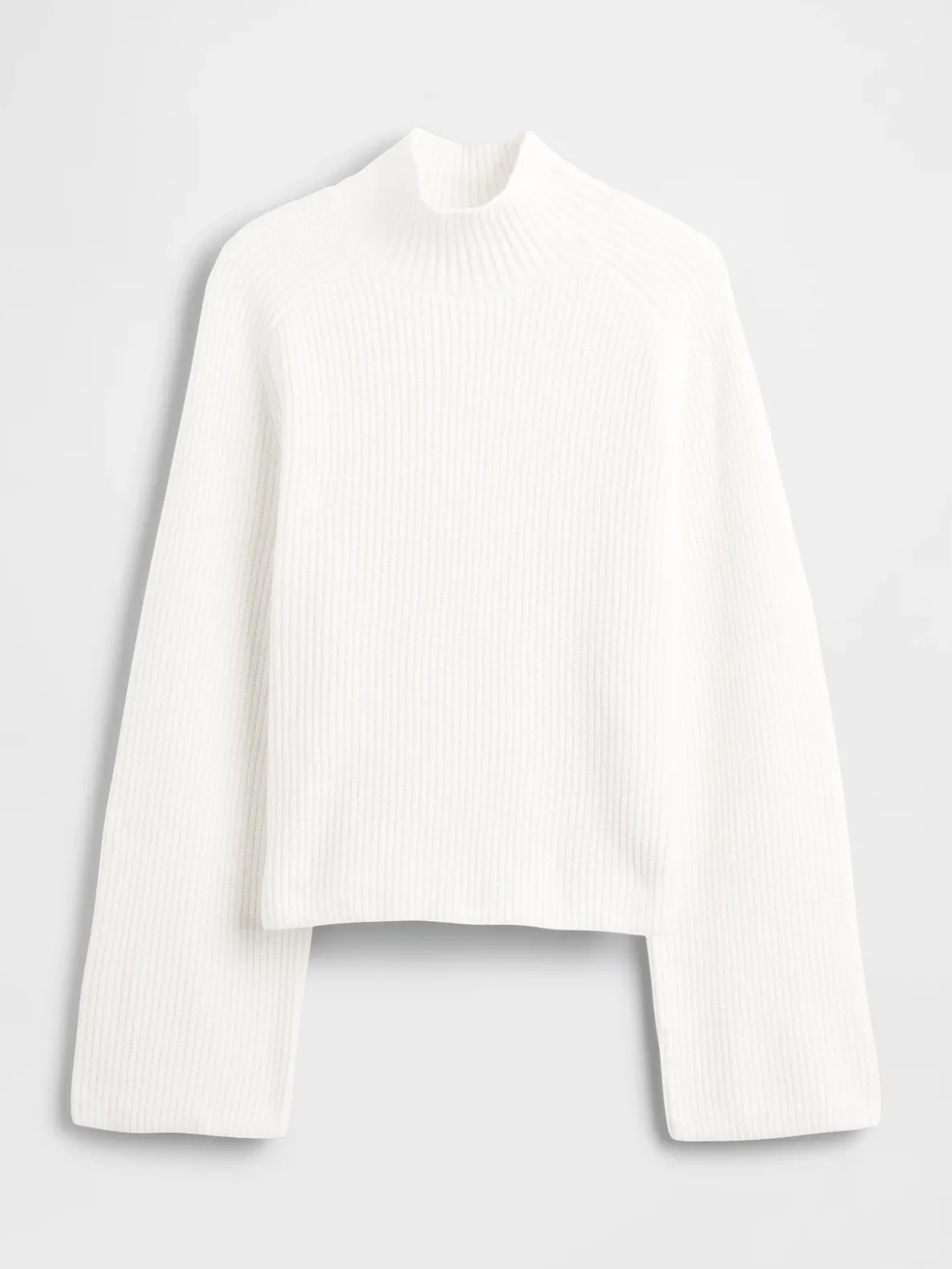 CashSoft Shaker-Stitch Turtleneck Sweater