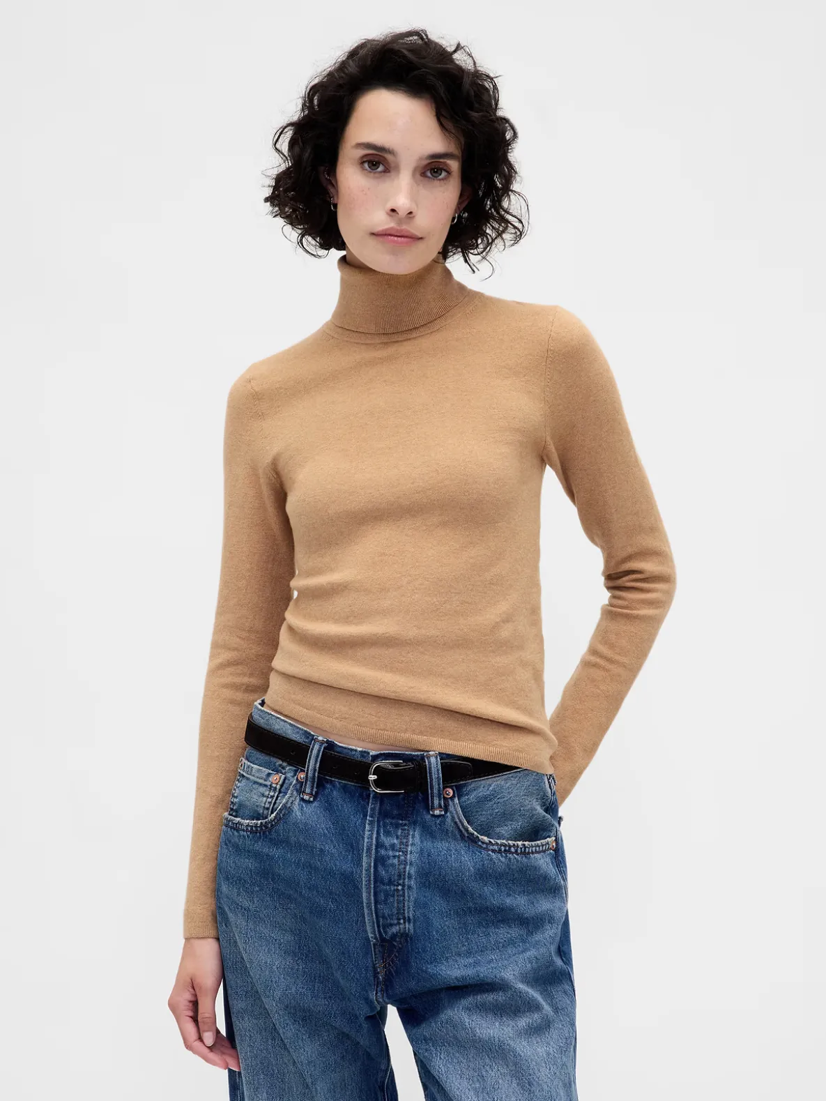 CashSoft Stretch Turtleneck Sweater