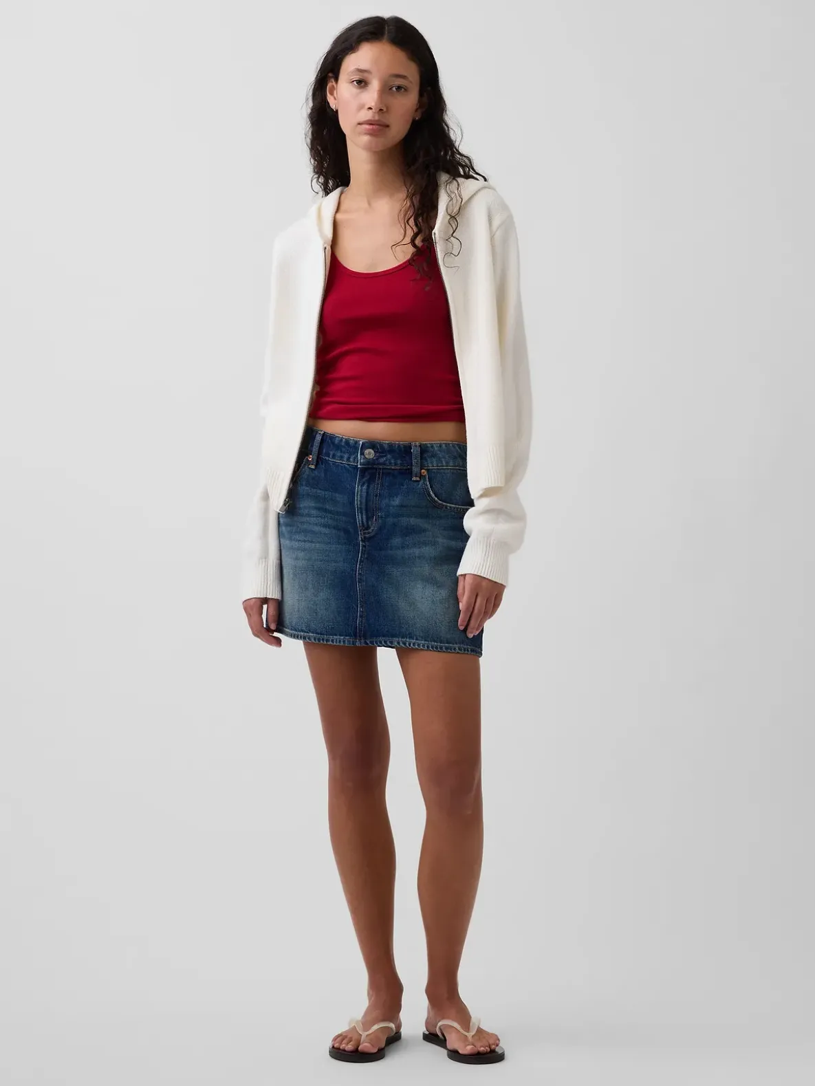 CashSoft Sweater Crop Zip Hoodie