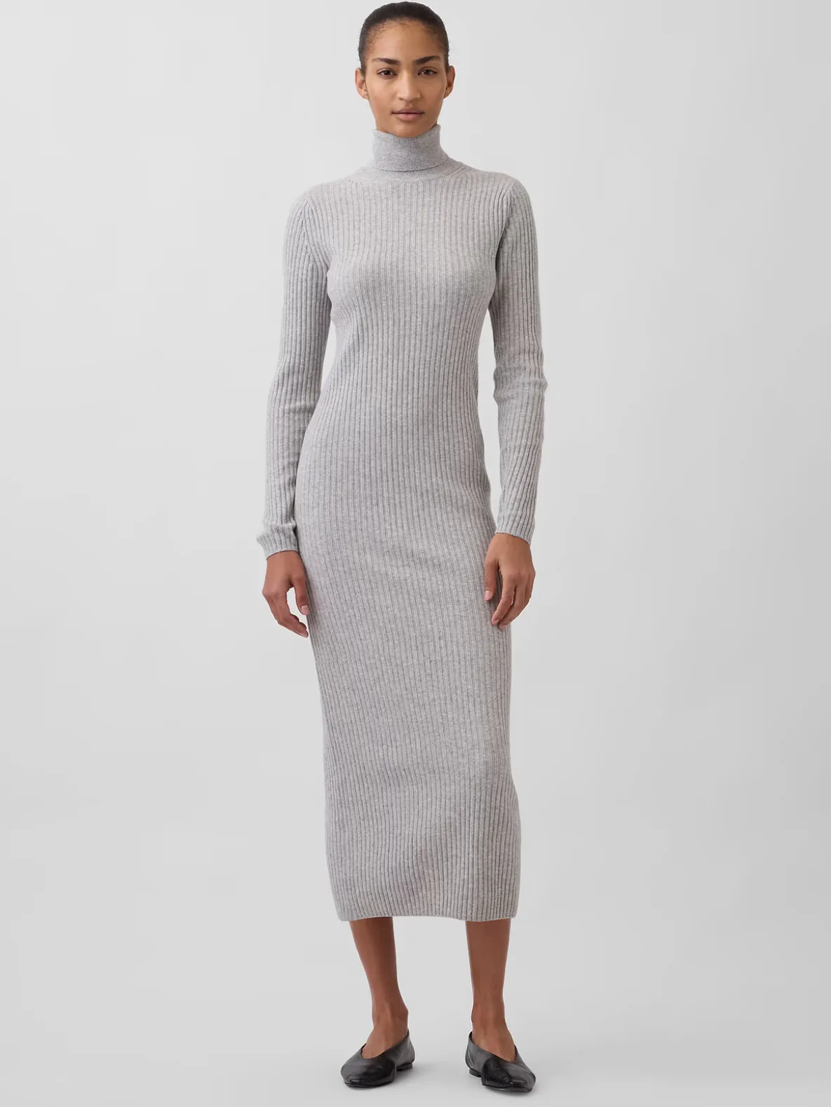 CashSoft Turtleneck Maxi Sweater Dress