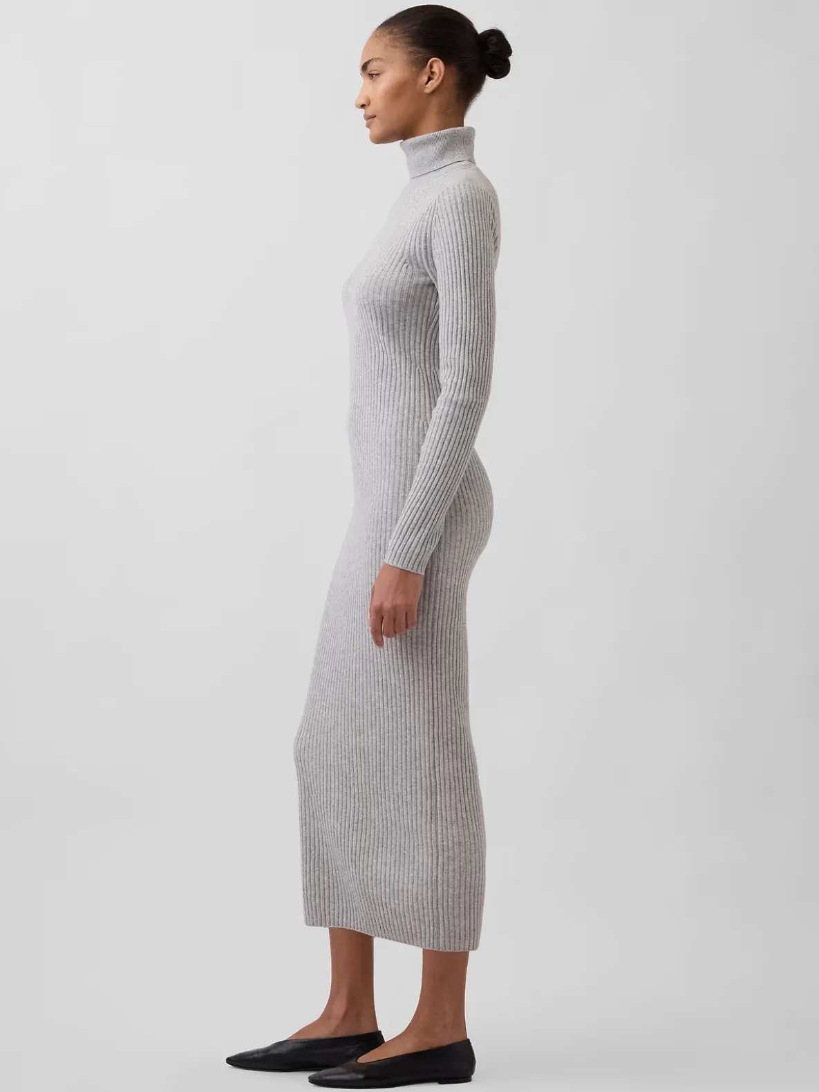CashSoft Turtleneck Maxi Sweater Dress
