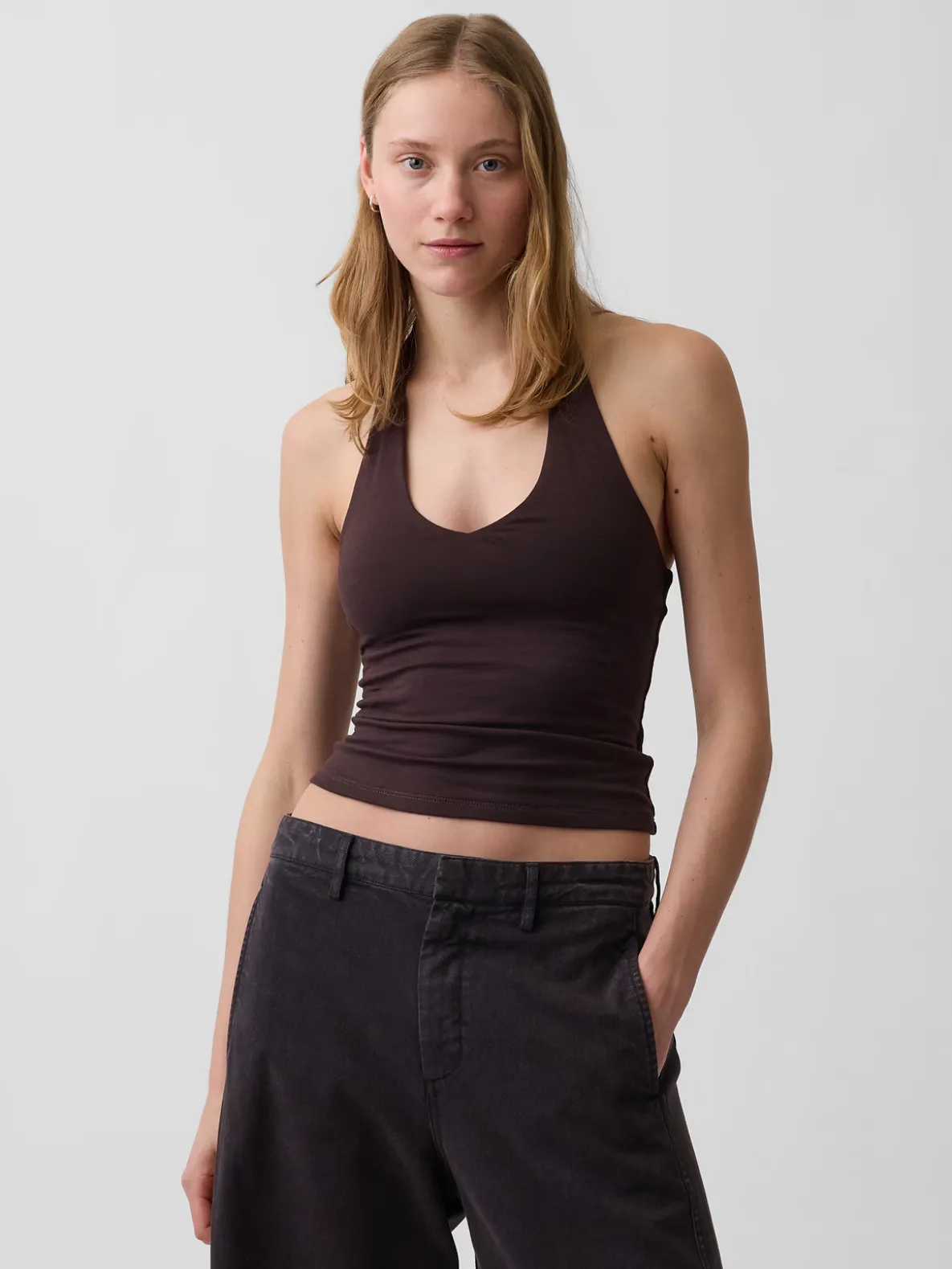 CloseKnit Halter Crop Top