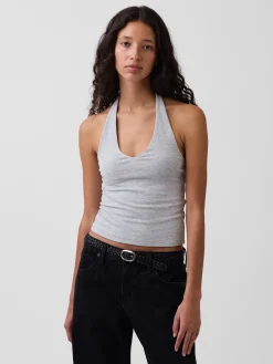 CloseKnit Halter Crop Top