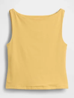 CloseKnit Jersey Boatneck Crop Tank Top