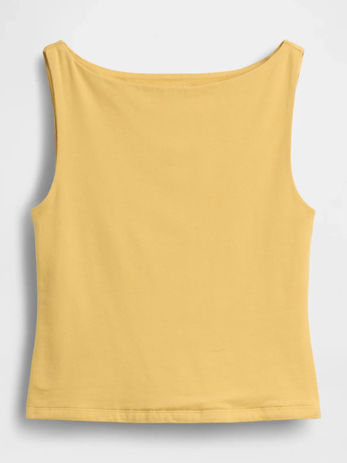 CloseKnit Jersey Boatneck Crop Tank Top