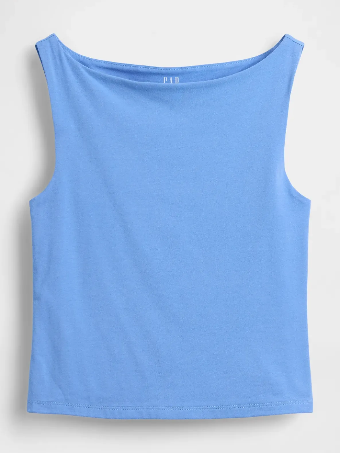 CloseKnit Jersey Boatneck Crop Tank Top