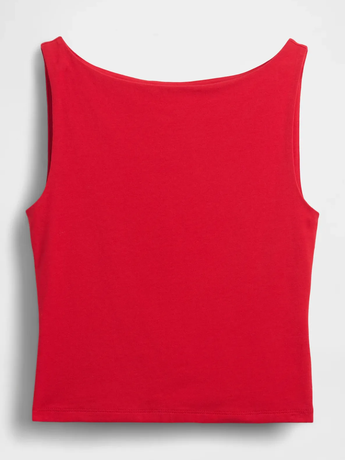 CloseKnit Jersey Boatneck Crop Tank Top