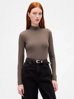 CloseKnit Jersey Mockneck T-Shirt