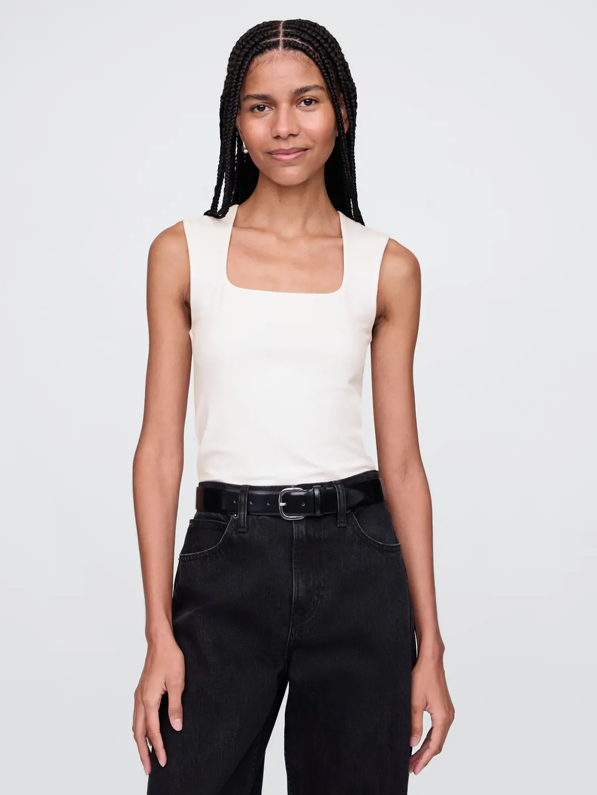 CloseKnit Jersey Square-Neck Top