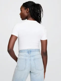 CloseKnit Jersey T-Shirt Thong Bodysuit