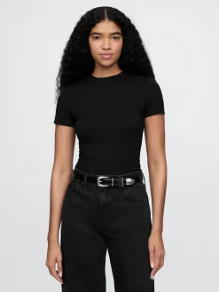 CloseKnit Jersey T-Shirt Thong Bodysuit