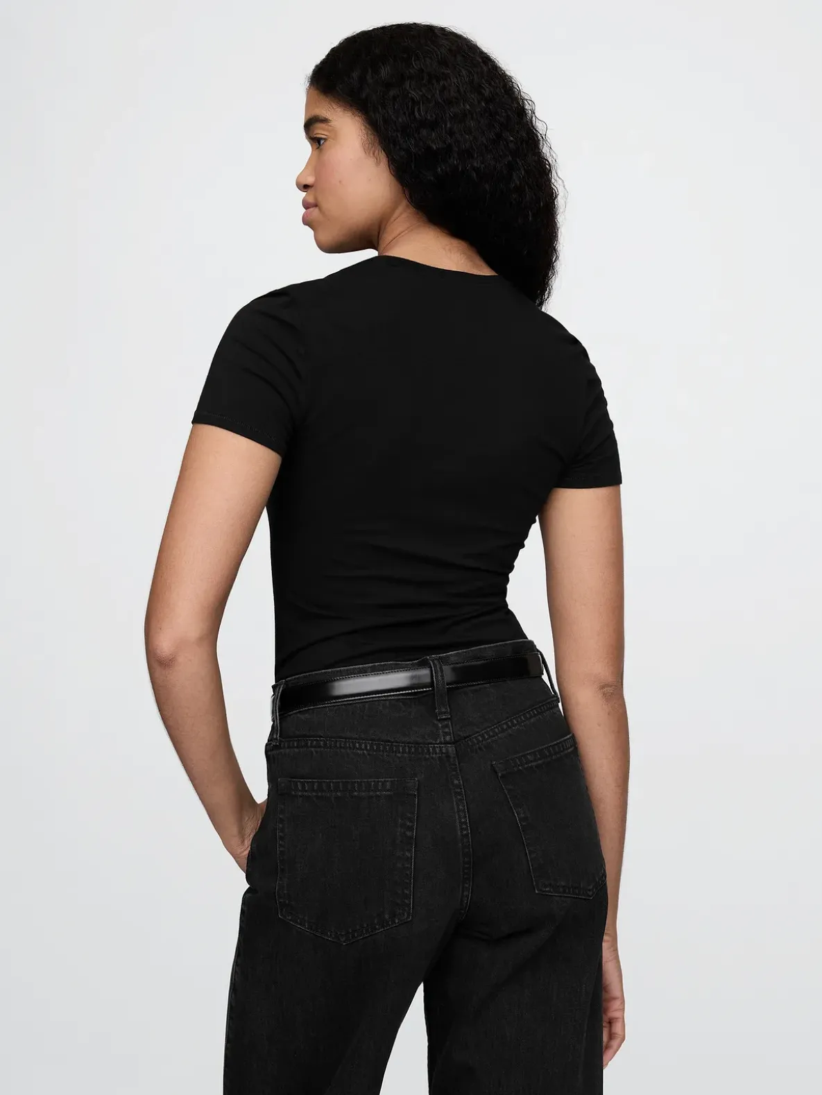 CloseKnit Jersey T-Shirt Thong Bodysuit