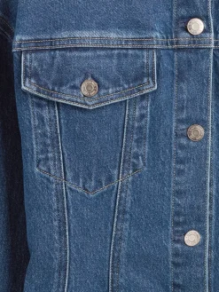 Contoured Longline Denim Jacket
