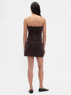 Corduroy Chain Pocket Mini Skort