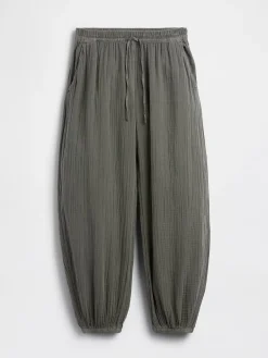 Cotton Gauze Easy Joggers