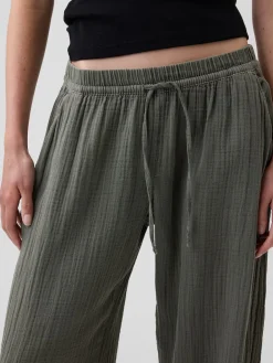 Cotton Gauze Easy Joggers