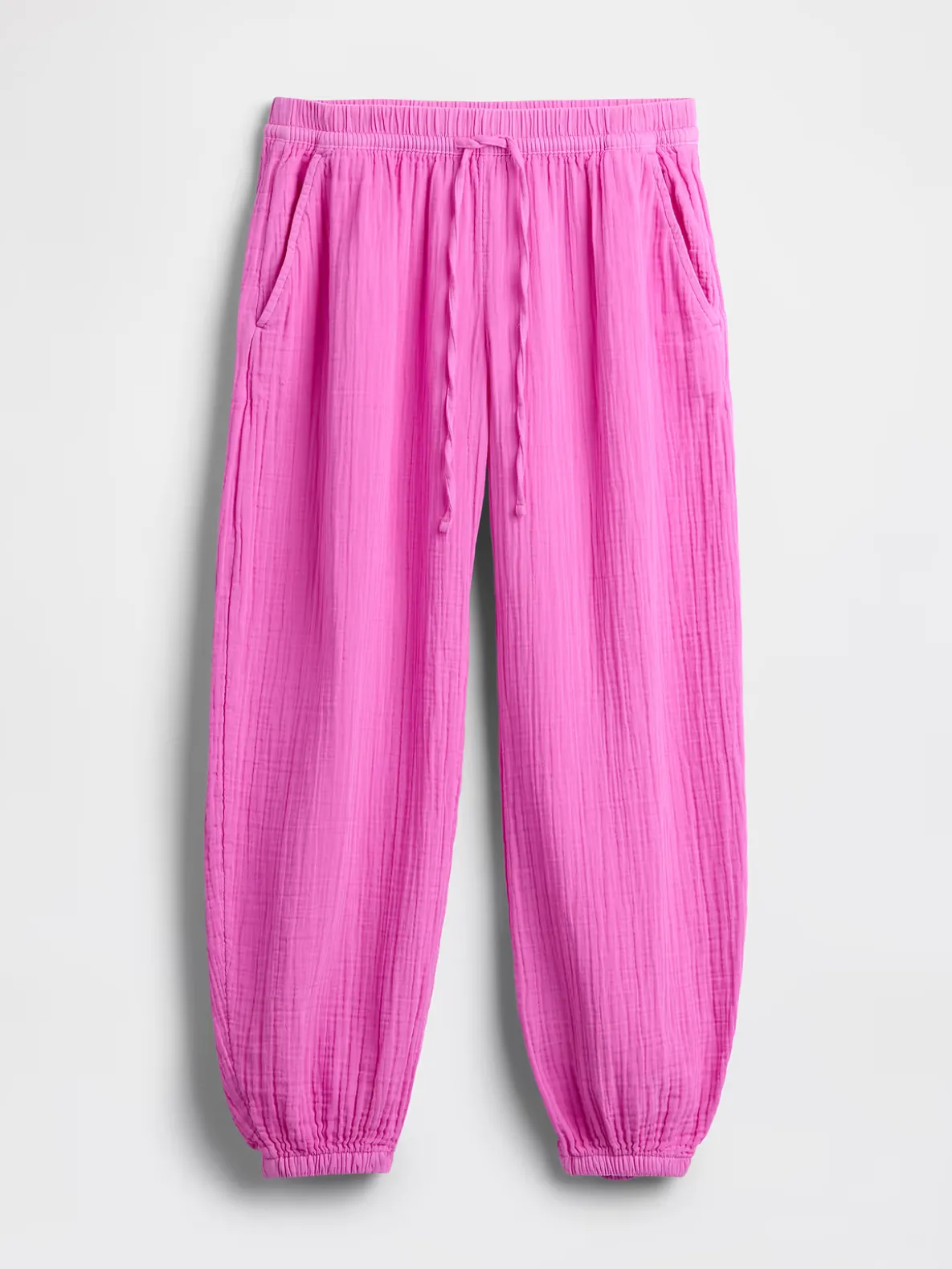 Cotton Gauze Easy Joggers