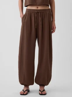 Cotton Gauze Easy Joggers