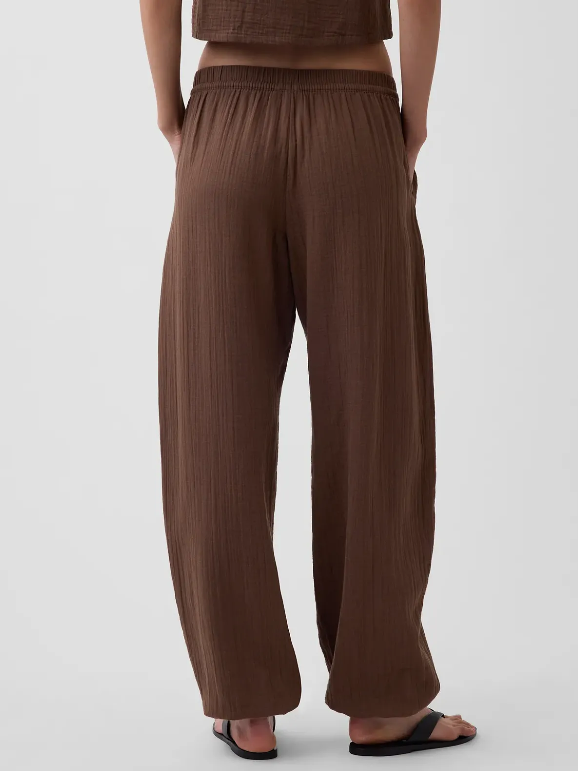 Cotton Gauze Easy Joggers