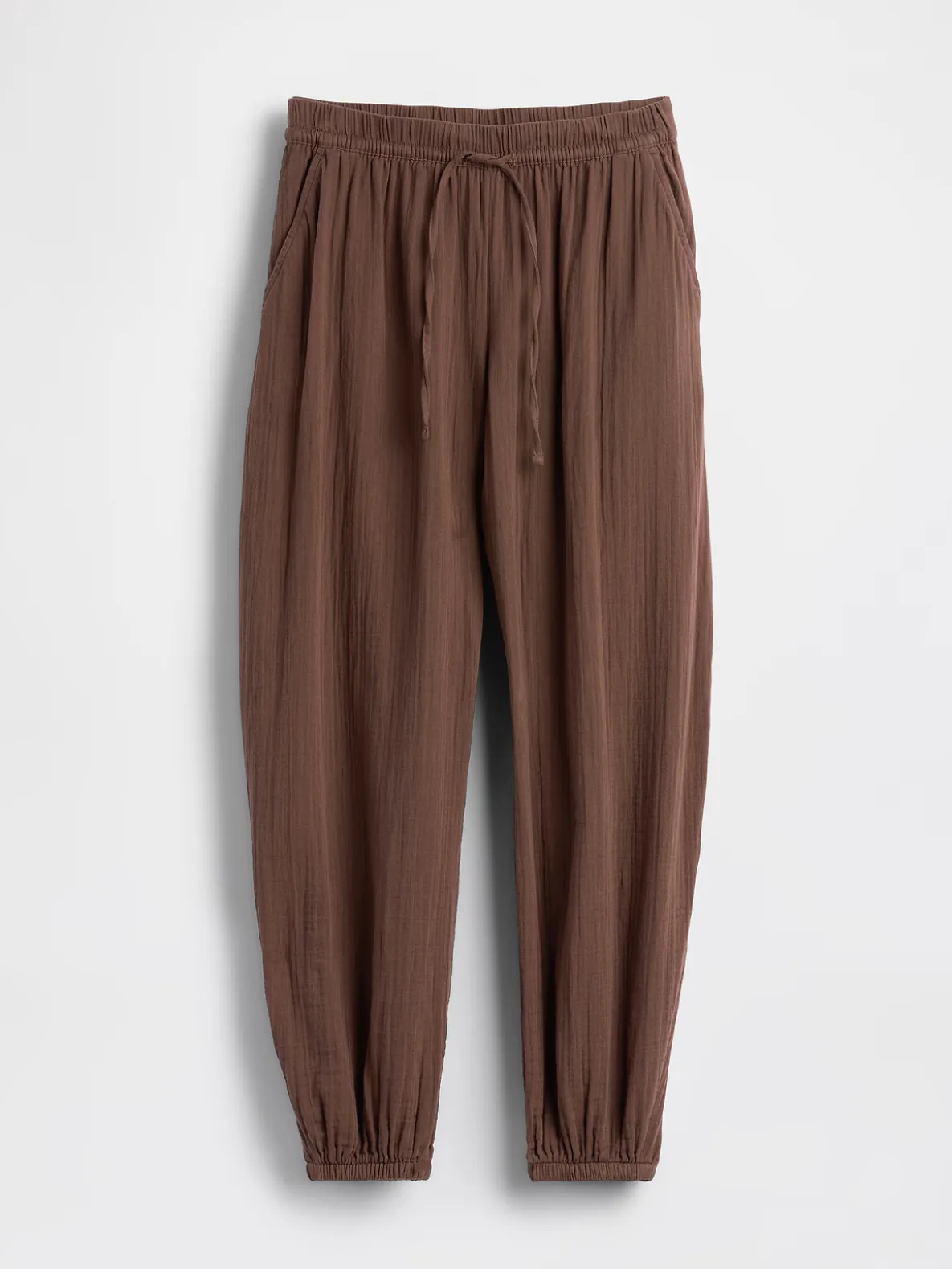Cotton Gauze Easy Joggers
