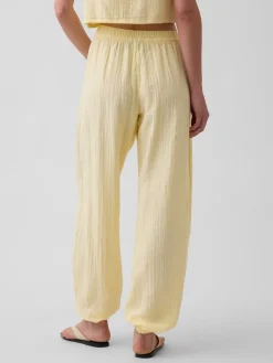 Cotton Gauze Easy Joggers