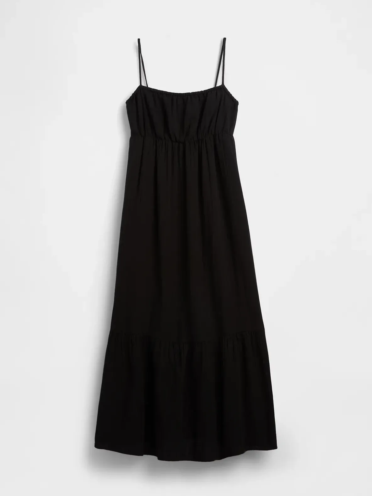 Cotton Gauze Tiered Empire Waist Dress