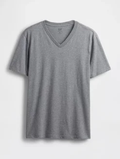 Cotton Jersey V-Neck T-Shirt