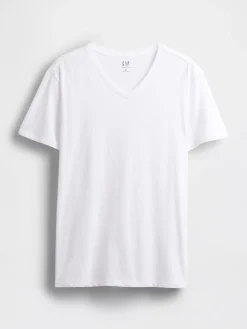 Cotton Jersey V-Neck T-Shirt