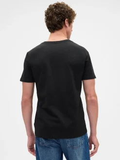 Cotton Jersey V-Neck T-Shirt