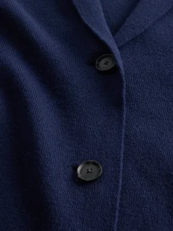 Cotton-Blend Cardigan Coat