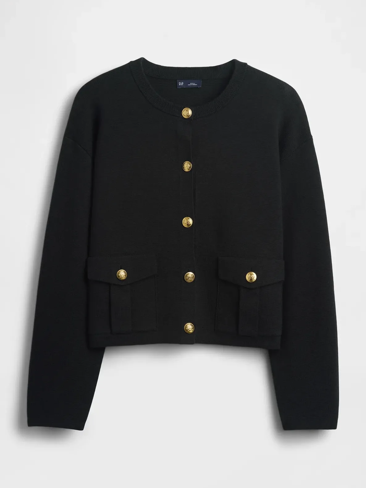 Cotton-Blend Pocket Cardigan Sweater