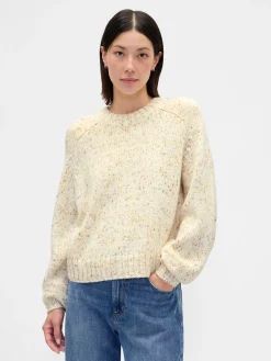 Cotton-Blend Relaxed Crewneck Sweater